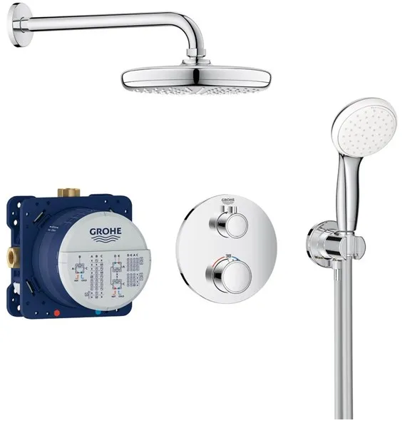 Σετ ντους Grohe Grohtherm με Tempesta 210, χρώμιο