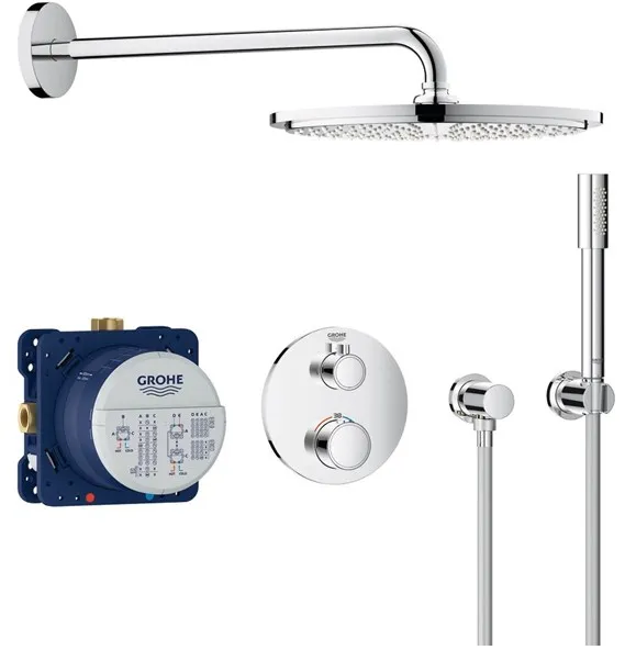 Σετ ντους Grohe Grohtherm με κεφαλή ντους Rainshower Cosmopolitan 310, χρώμιο