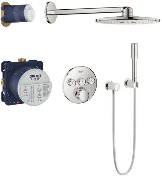 Σετ ντους Grohe Grohtherm SmartControl με Rainshower SmartActive 310, χρώμιο