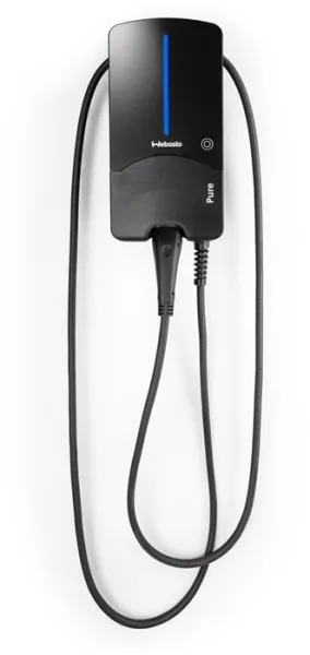 Webasto Pure Ladebox 11 kW Τύπος 2 Black Edition με καλώδιο 4,5 m - Ενσωματωμένος διακόπτης προστασίας συνεχούς ρεύματος RCD-DD