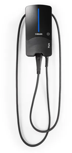 Webasto Pure Ladebox 22 kW Τύπος 2 Black Edition με καλώδιο 7 μ - Ενσωματωμένος διακόπτης προστασίας διαρροής ρεύματος Τύπου B